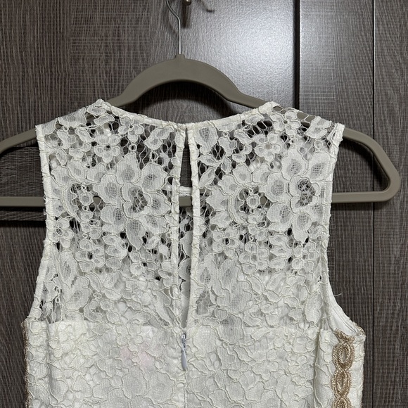 EUC LILLY PULITZER MILA LACE SHIFT DRESS RESORT WHITE Size 2 - Picture 3 of 12